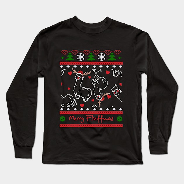 Merry Fluffmas Long Sleeve T-Shirt by Noor_Aldeen